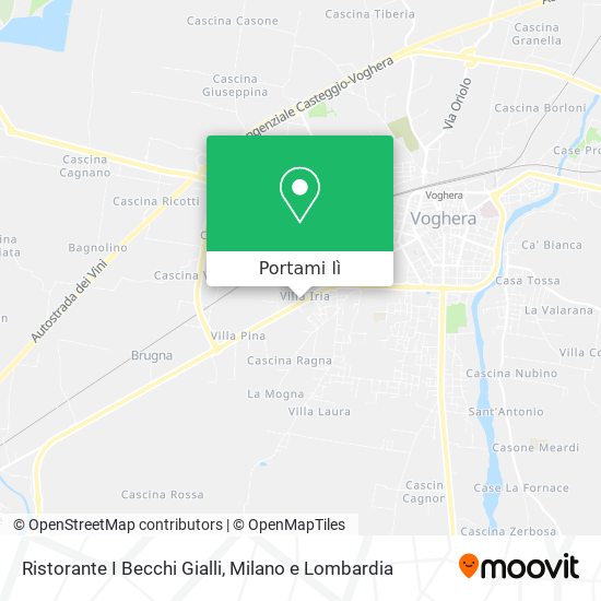 Mappa Ristorante I Becchi Gialli