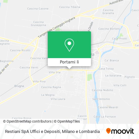 Mappa Restiani SpA Uffici e Depositi