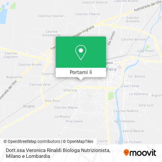 Mappa Dott.ssa Veronica Rinaldi Biologa Nutrizionista