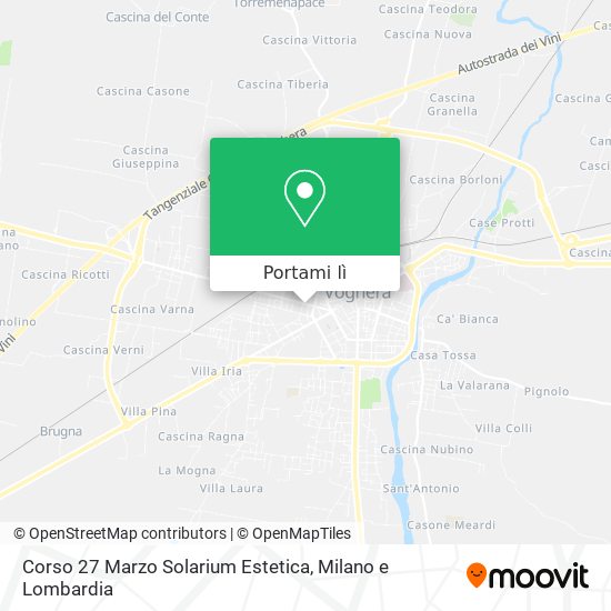 Mappa Corso 27 Marzo Solarium Estetica