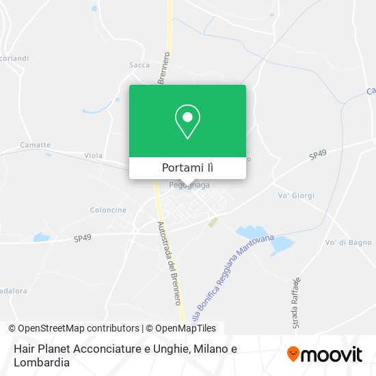 Mappa Hair Planet Acconciature e Unghie