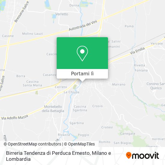 Mappa Birreria Tendenza di Perduca Ernesto