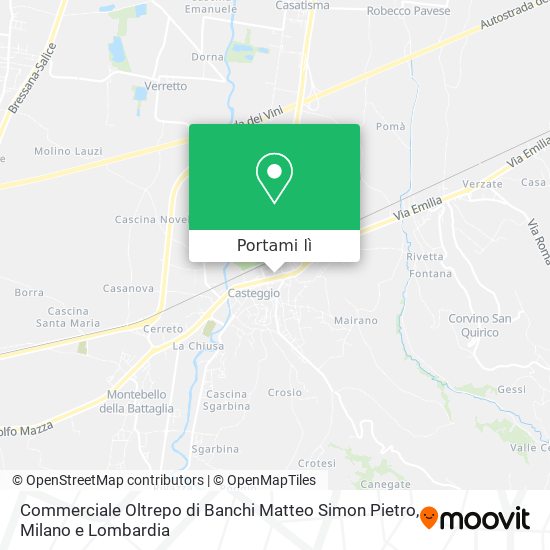 Mappa Commerciale Oltrepo di Banchi Matteo Simon Pietro