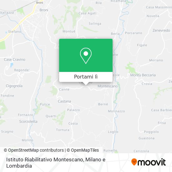 Mappa Istituto Riabilitativo Montescano
