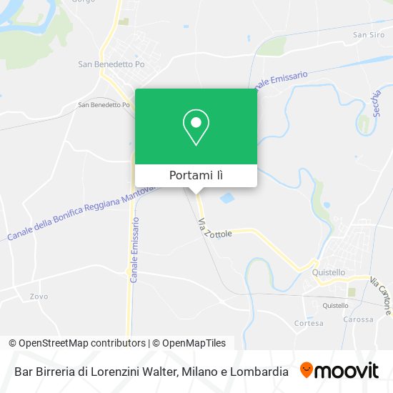Mappa Bar Birreria di Lorenzini Walter