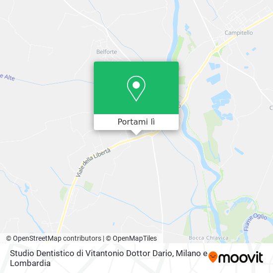 Mappa Studio Dentistico di Vitantonio Dottor Dario