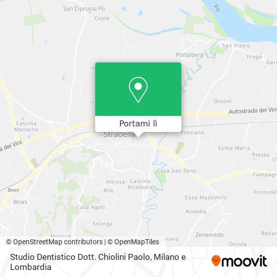 Mappa Studio Dentistico Dott. Chiolini Paolo