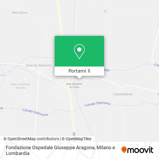 Mappa Fondazione Ospedale Giuseppe Aragona