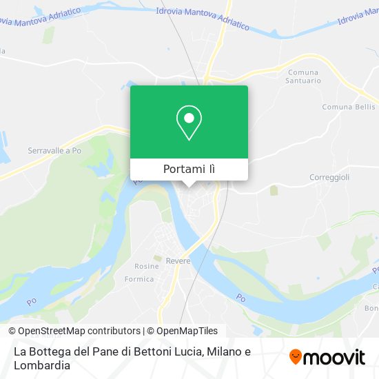 Mappa La Bottega del Pane di Bettoni Lucia