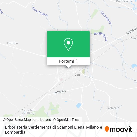 Mappa Erboristeria Verdementa di Scamoni Elena