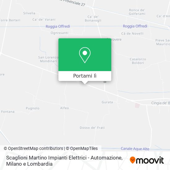 Mappa Scaglioni Martino Impianti Elettrici - Automazione