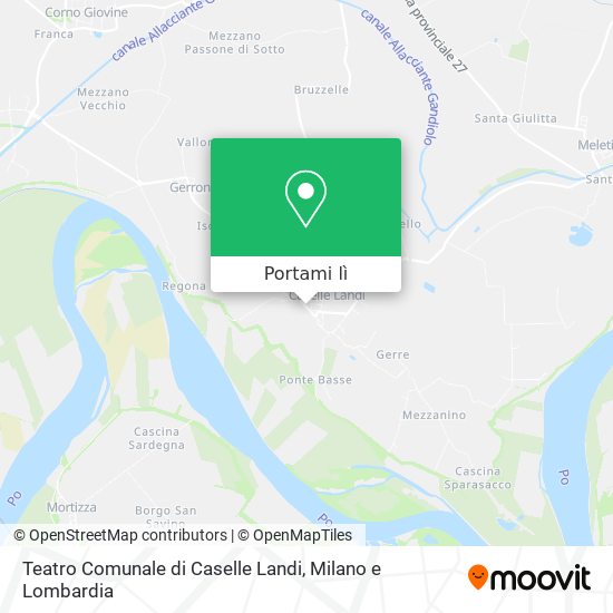 Mappa Teatro Comunale di Caselle Landi