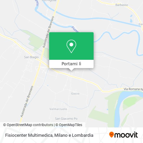 Mappa Fisiocenter Multimedica
