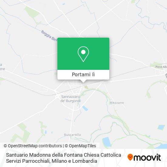 Mappa Santuario Madonna della Fontana Chiesa Cattolica Servizi Parrocchiali