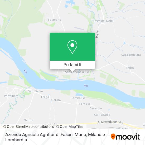 Mappa Azienda Agricola Agriflor di Fasani Mario