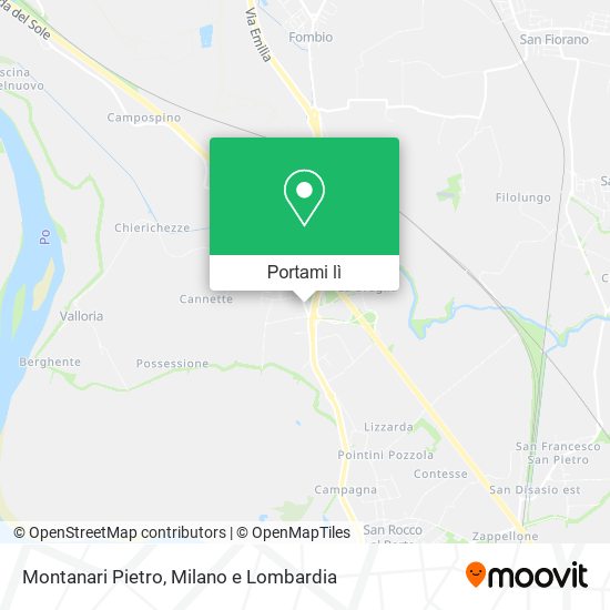Mappa Montanari Pietro