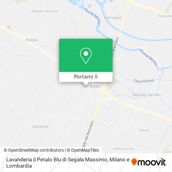 Mappa Lavanderia il Petalo Blu di Segala Massimo