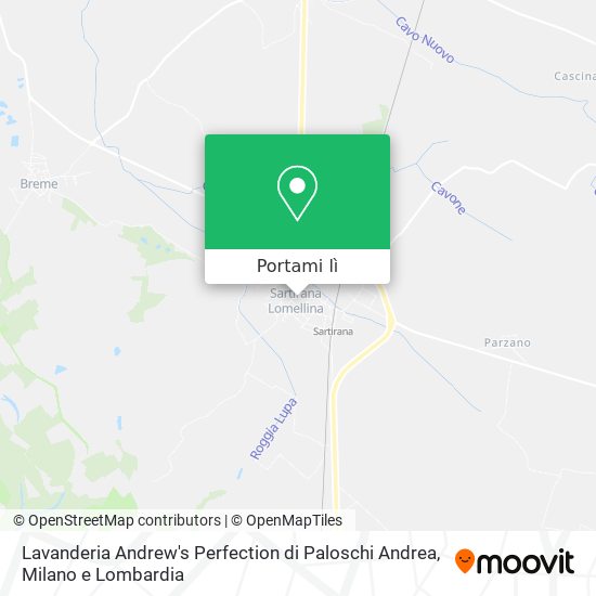Mappa Lavanderia Andrew's Perfection di Paloschi Andrea