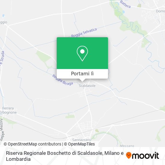 Mappa Riserva Regionale Boschetto di Scaldasole