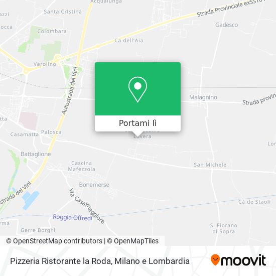 Mappa Pizzeria Ristorante la Roda