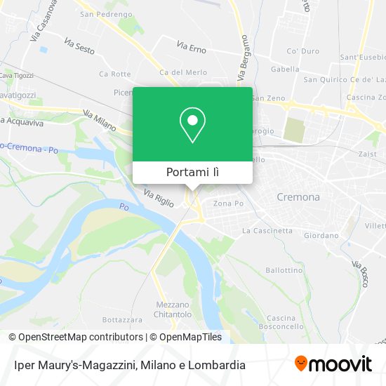 Mappa Iper Maury's-Magazzini