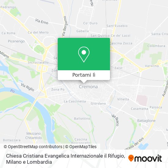 Mappa Chiesa Cristiana Evangelica Internazionale il Rifugio