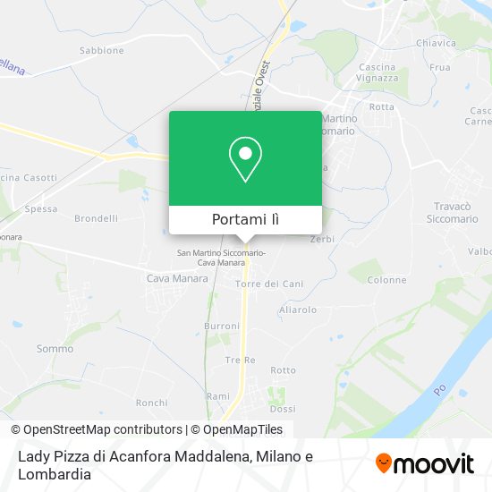 Mappa Lady Pizza di Acanfora Maddalena