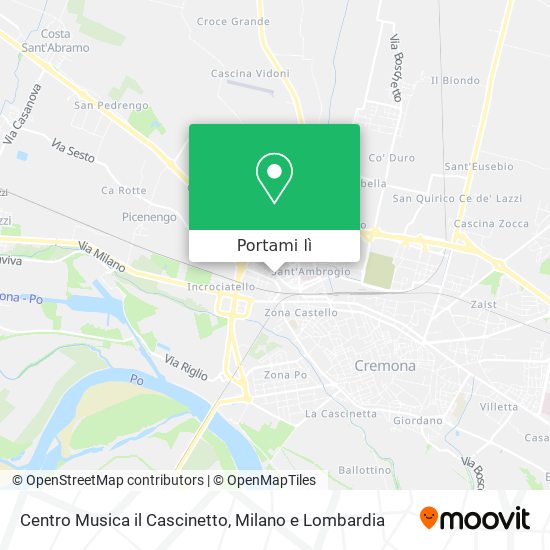 Mappa Centro Musica il Cascinetto