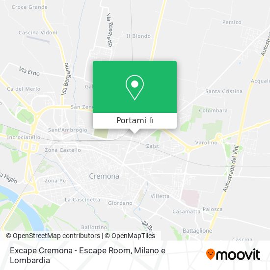 Mappa Excape Cremona - Escape Room