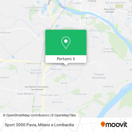 Mappa Sport 3000 Pavia