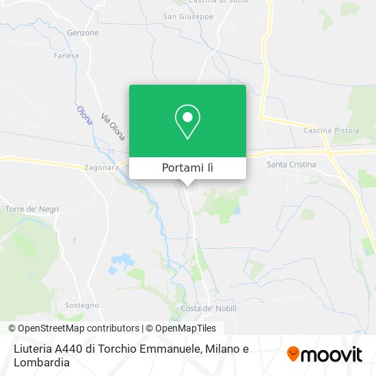 Mappa Liuteria A440 di Torchio Emmanuele