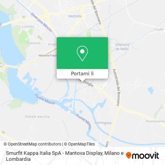 Mappa Smurfit Kappa Italia SpA - Mantova Display