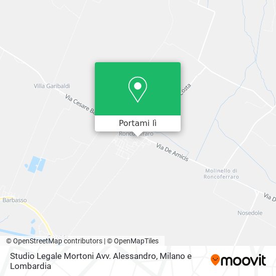 Mappa Studio Legale Mortoni Avv. Alessandro
