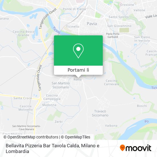 Mappa Bellavita Pizzeria Bar Tavola Calda