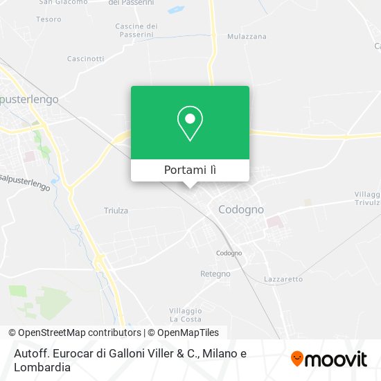 Mappa Autoff. Eurocar di Galloni Viller & C.