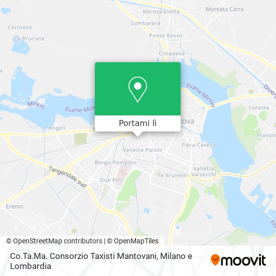 Mappa Co.Ta.Ma. Consorzio Taxisti Mantovani