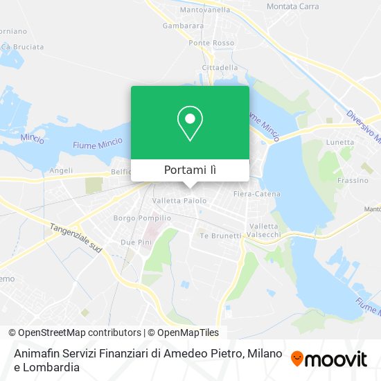 Mappa Animafin Servizi Finanziari di Amedeo Pietro