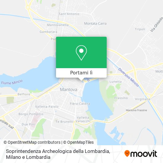 Mappa Soprintendenza Archeologica della Lombardia