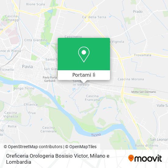 Mappa Oreficeria Orologeria Bosisio Victor
