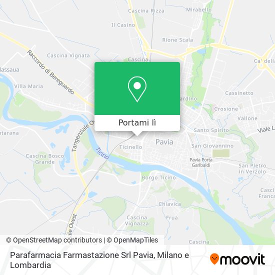 Mappa Parafarmacia Farmastazione Srl Pavia