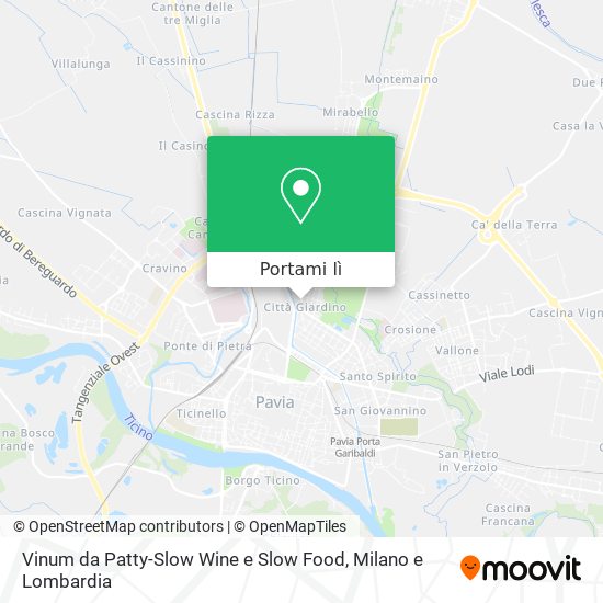 Mappa Vinum da Patty-Slow Wine e Slow Food