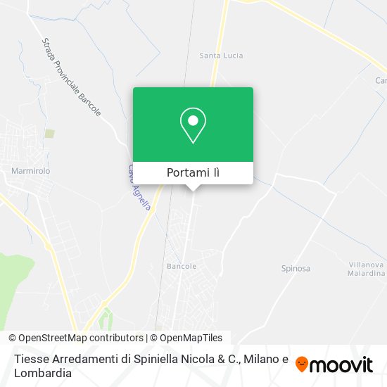 Mappa Tiesse Arredamenti di Spiniella Nicola & C.