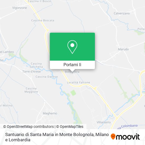 Mappa Santuario di Santa Maria in Monte Bolognola