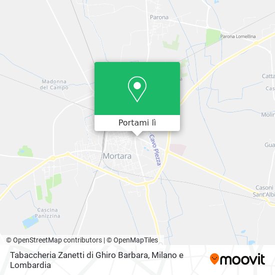 Mappa Tabaccheria Zanetti di Ghiro Barbara