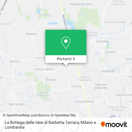Mappa La Bottega delle Idee di Barbetta Tamara