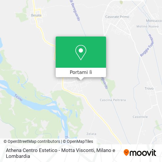 Mappa Athena Centro Estetico - Motta Visconti