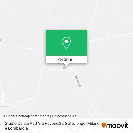 Mappa Studio Danza Asd Via Pavone,32 Gottolengo