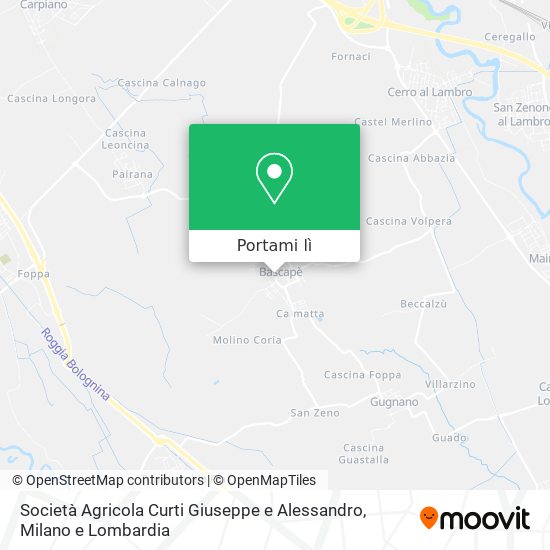 Mappa Società Agricola Curti Giuseppe e Alessandro