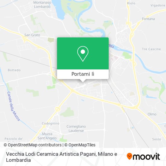 Mappa Vecchia Lodi Ceramica Artistica Pagani