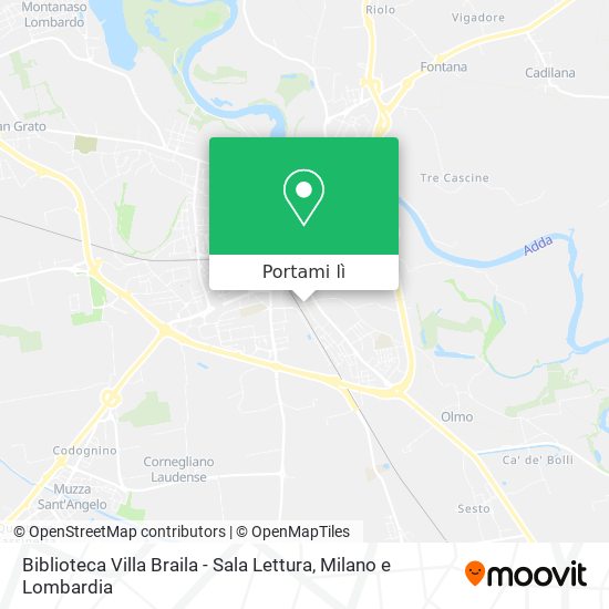 Mappa Biblioteca Villa Braila - Sala Lettura